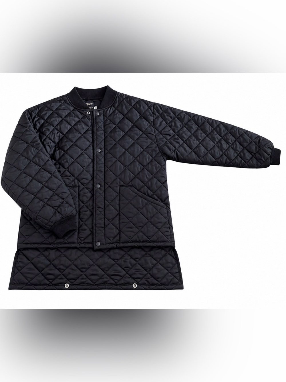 STAR Black Quilted Women’s Jacket Lightweight Puffer Style - Size Large